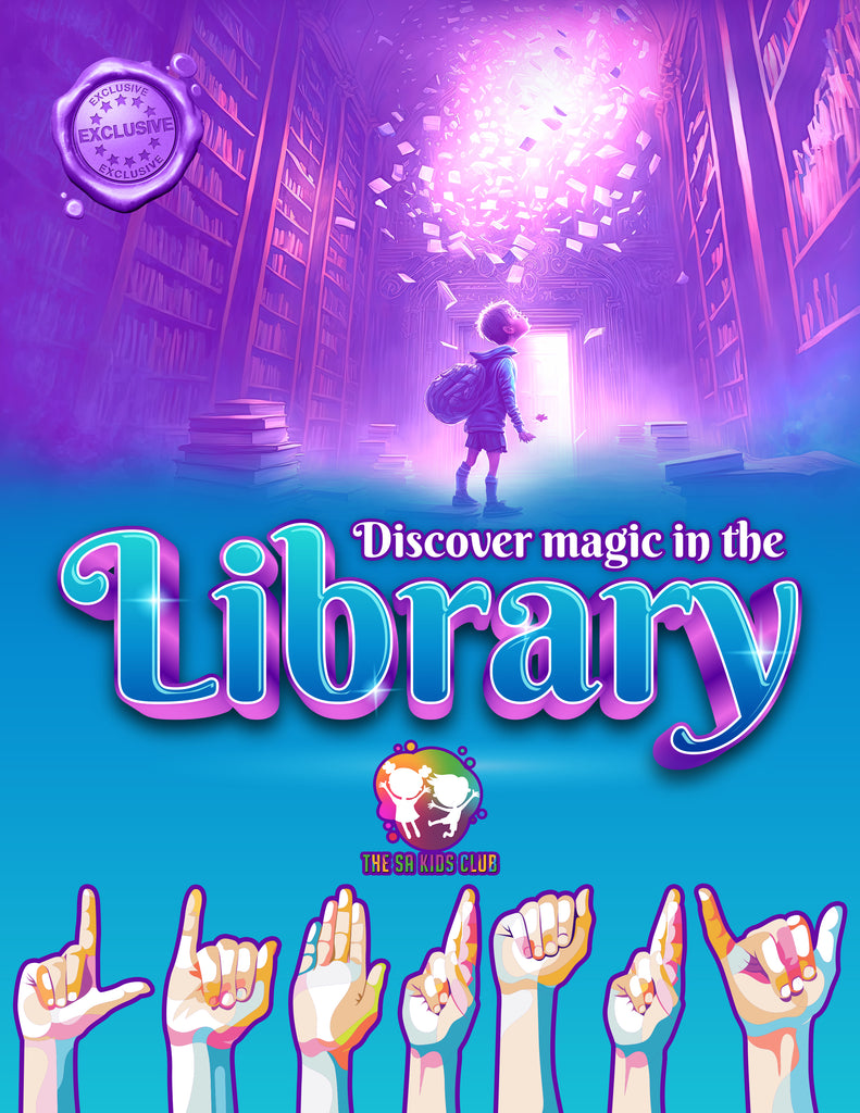 Discover Magic in the Library Poster