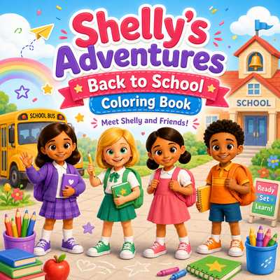 Shelly's Adventures Back To School Coloring Book - Printable PDF
